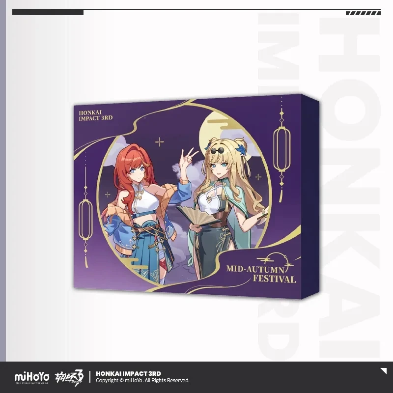 [Genuine] Honkai Impact 3rd 2024 Mid-Autumn Festival Perimeter Gift Box Senadina Songque Cosplay Stand Badge Color Paper Set