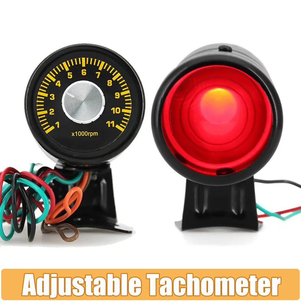 Velocidade ajustável Universal Shift Light, LED vermelho, tacômetro, RPM, Tacho Gauge, Pro Shift Light 1000-11000