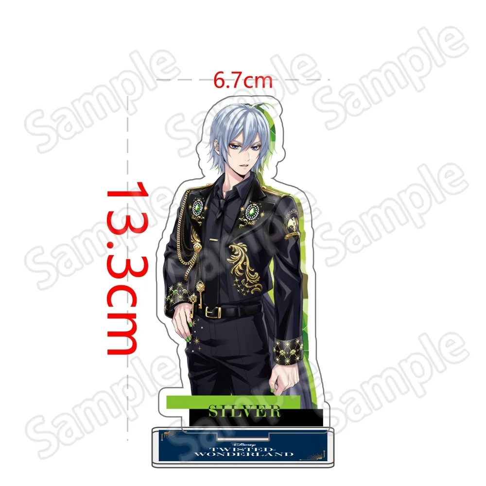 Anime Twisted Wonderland Acryl-Ständer Schlüsselanhänger 10-15cm Spiel Malleus Riddle Azul Idia Vil Leona Schreibtisch-Deko Sammlerstück Fan-Geschenk