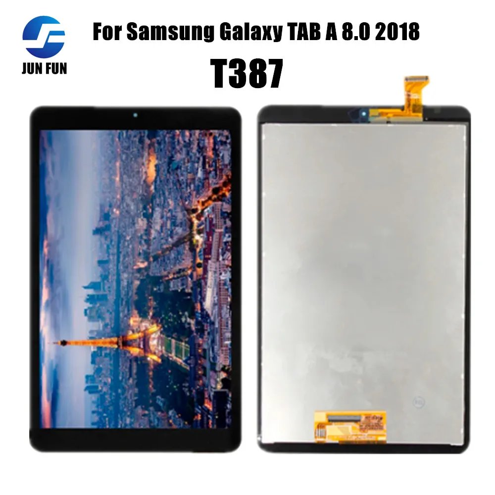 Для Samsung Galaxy TAB A 8,0 2018 SM-T387 T387 ЖК-экран, сенсорное стекло, дигитайзер в сборе, замена