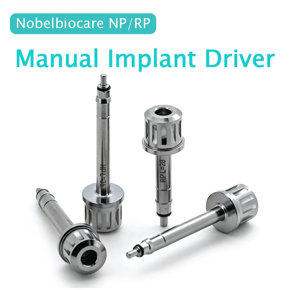 5Pcs Dental Implant Manual Driver Fits Nobel Biocare Active System NP RP L28 L36 Hand Screwdriver Wrench Driver Component Lot