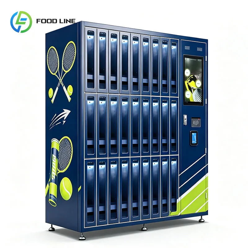 Tennis Vending Machine Racket Sports Kiosk Tennis Ball Tube Dispenser Automatic Equipment Sales Customized