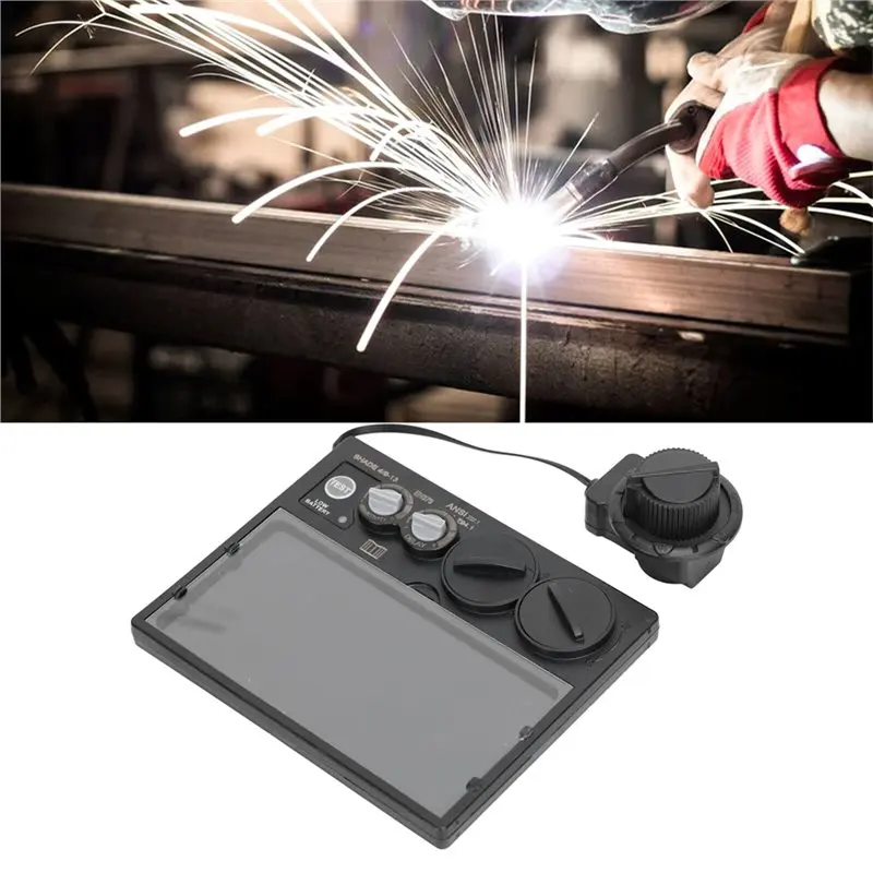 [ABFI!】 Auto Darkening Adjustable Welding Lens High Sensitivity PP Solar Powered Industrial Grade For Welder Tool Accessory