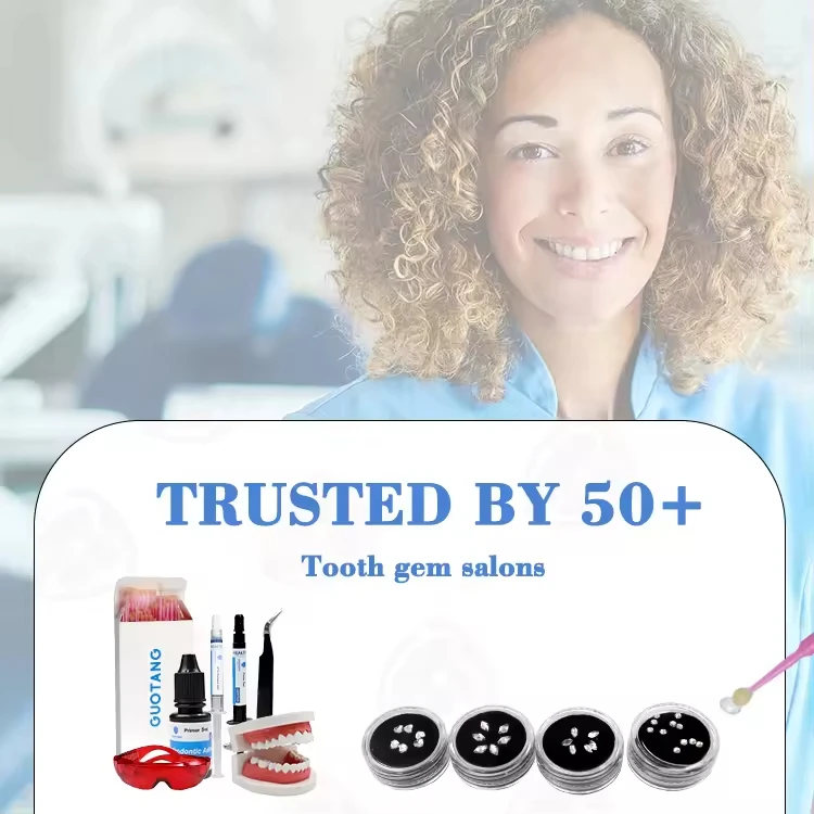 Home Use Tooth Gem Kit Crystal Professional Teeth Gem Whitening Diy Tooth Gem Adhesive Kit