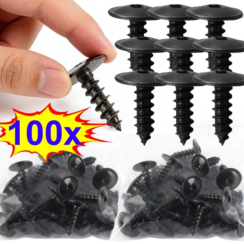 10-100 pçs rebites de náilon do carro painel da porta unhas clipes prendedor parafusos de batida para vw polo golf 4 5 6 7 beetle mk3/4/5/6 bora passat