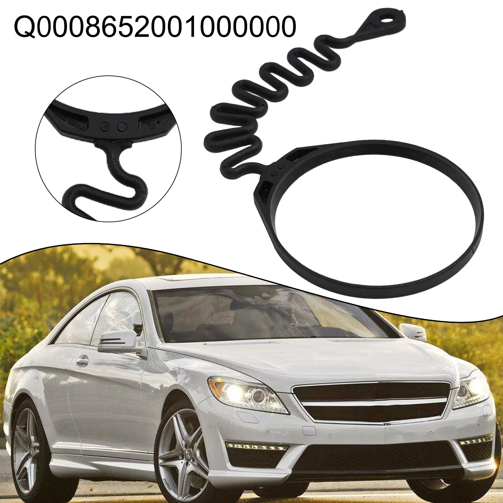 Fuel Cap Retaining Strap Designed for Smart Fortwo 450 and Roadster Direct Fit with OEM Number Q0008652V001000000