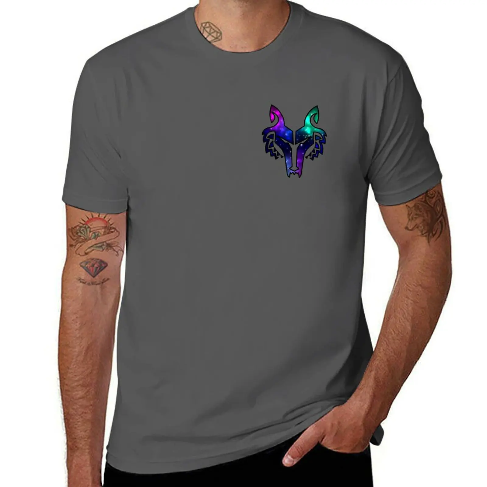 

Galaxy Wolfpack T-Shirt Casual Everyday Short Sleeve T-Shirt