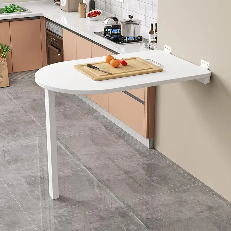 Upturn table, wall hanging folding dining table, small telescopic invisible household multi-functional wall table