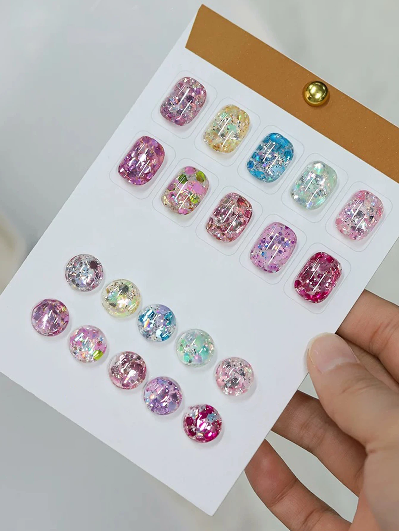 10pcs 15ml Spring/Summer Magic Color Laser Sequin Gel Nail Polish UV LED Curing Holiday Women's Gift Nail Art Daily Supplies DIY
