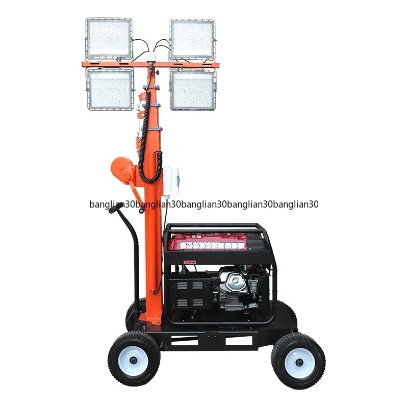 

Hand Lifting Lighting Cart Type LED Light 4000W 6m Mobile Work Light Tower