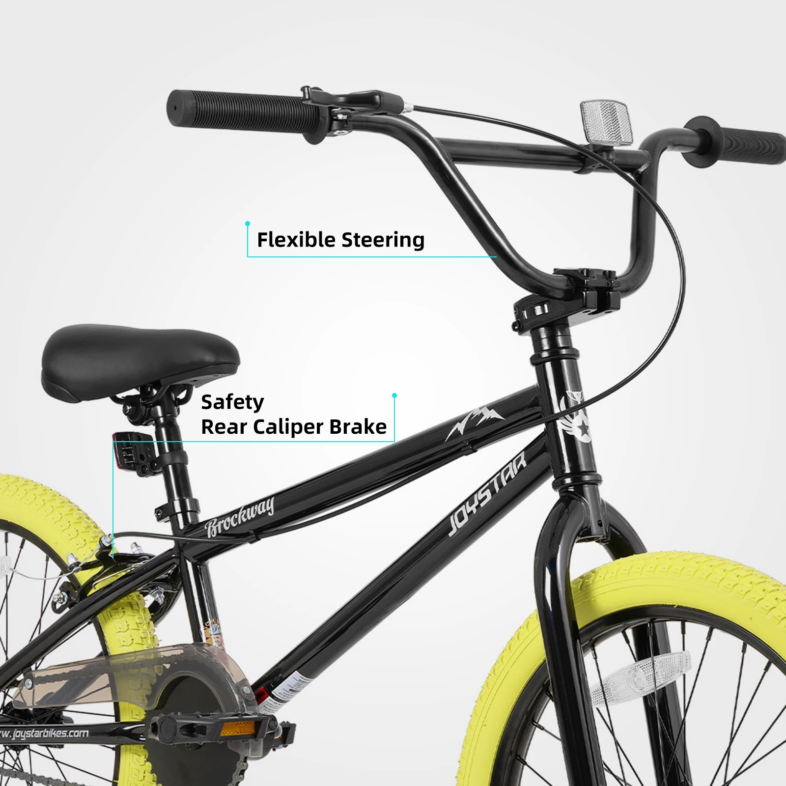 دراجات JOYSTAR Brockway Freestyle للأطفال BMX دراجات أطفال لعمر 6-14 سنة للأولاد والبنات وراكبي الدراجات على مستوى المبتدئين أوتادين #6