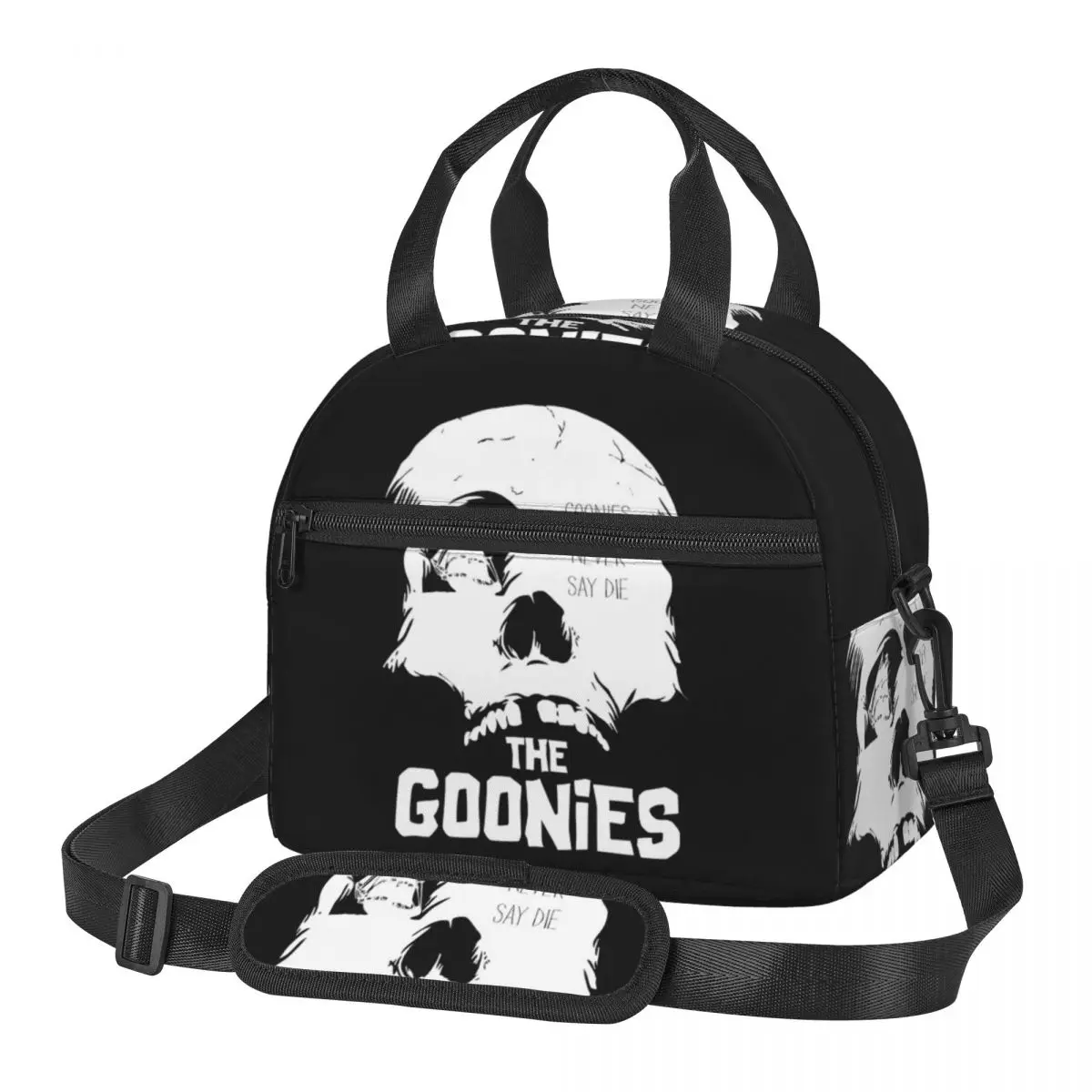 Goonies Never Say Die Lunch Bags Insulated Bento Box Portable Lunch Tote Picnic Bags Thermal Bag for Woman School