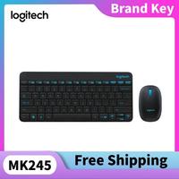 Logitech Mk245 USB Wireless Keyboard  Mouse Set Waterproof Splash-resistant Designsuitable  Use on Laptops Desktops Home Offices