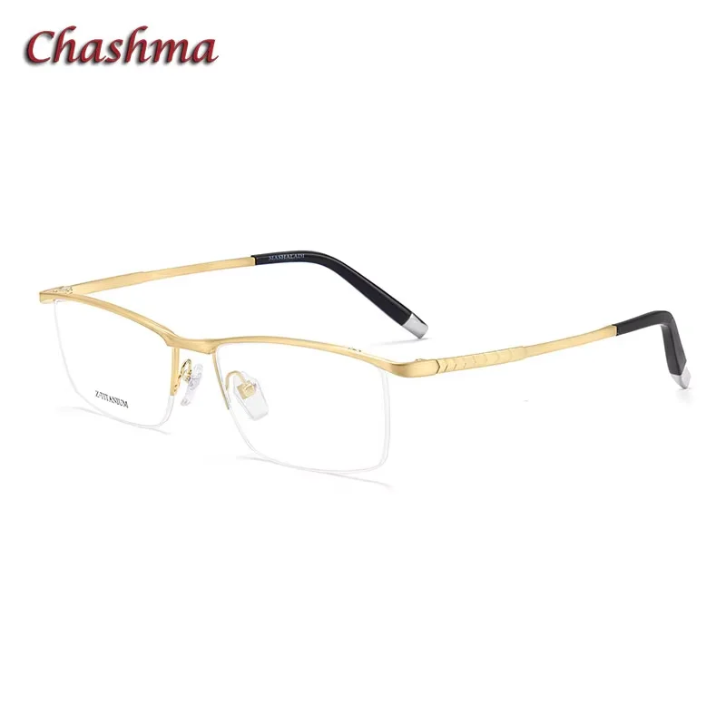 

Chashma 147 mm Wide Gentlemen Pure Titanium Top Quality Men Eyewear Elegant Glasses Frame Flexible Light Eyeglass Spectacles