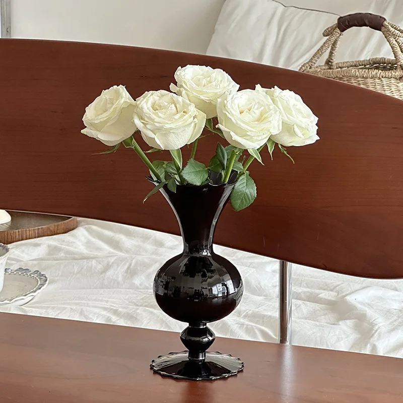 Vintage Glasvase, Vase Dekoration, Wohnkultur Vase, frische Blumen, Hochzeit Tisch dekoration, Home Desktop Dekoration