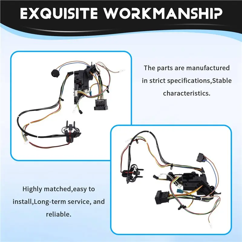 A96E-For BMW F10 F11 F07 GT 5 Series Headlight Wire Harness Replacement With Follow-Up Test Cable 63117316217 New Right