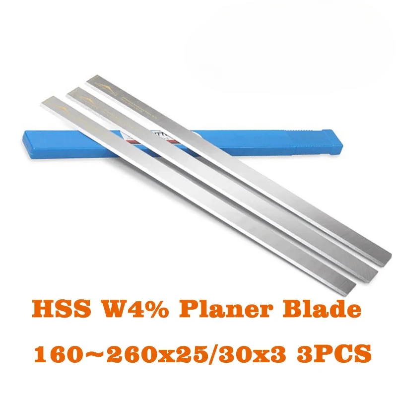 

Planer Blade HSS W4 Knife Cutter for Jointer/Surface Woodworking Electric Power Planer/Wood Line Routing Machine 160-260mm