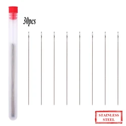 8cm 10cm stainless steel beading needles easy jewelry making tools beading pins needles for beading diy jewelry making 30pcs