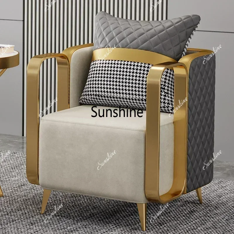 Living Room Single Sofa Dining Chair Victoria Relax Armchair Voven Upholstered Replacement Chairs Booster Nordic Floor Furniture