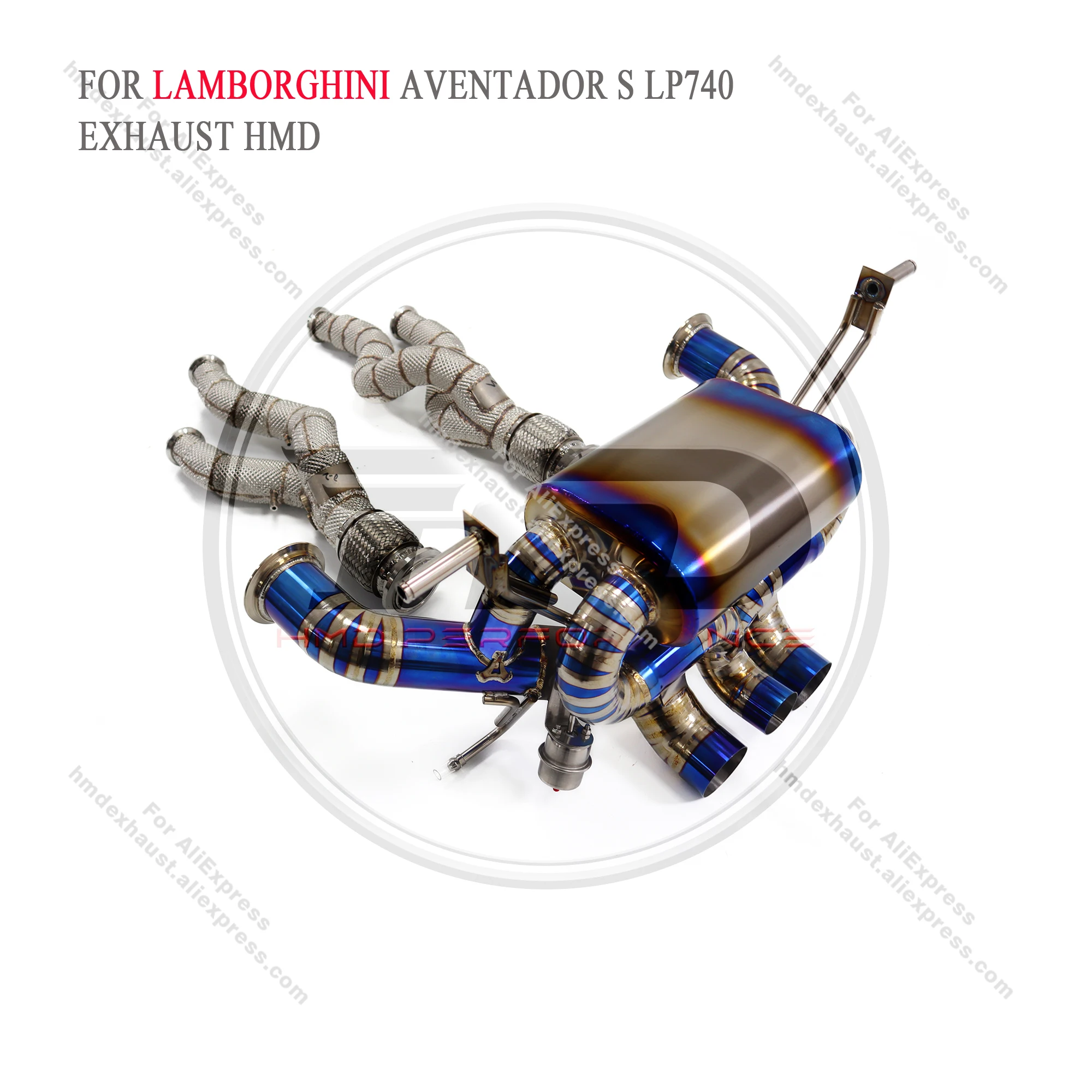 

HMD for Lamborghini Aventador LP740 2016 6.2L Titanium Alloy Exhaust Manifold Downpipe is Suitable For Muffler For Cars