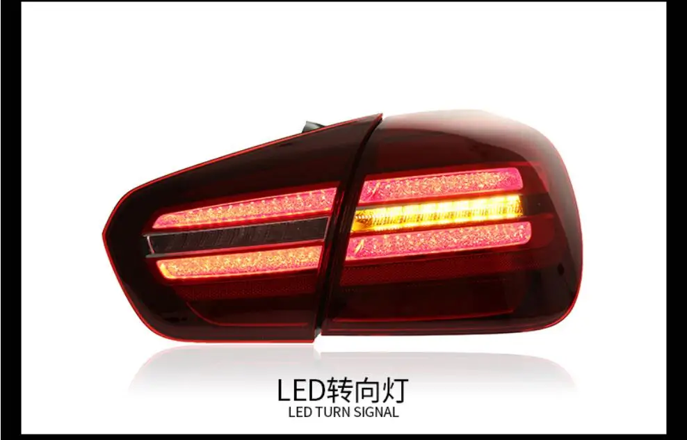 Car Bumper Tail Light GLA taillight+Turn Signal+Brake+Reverse 2018~2020y LED Car Accessories Taillamp For GLA Rear Light Fog