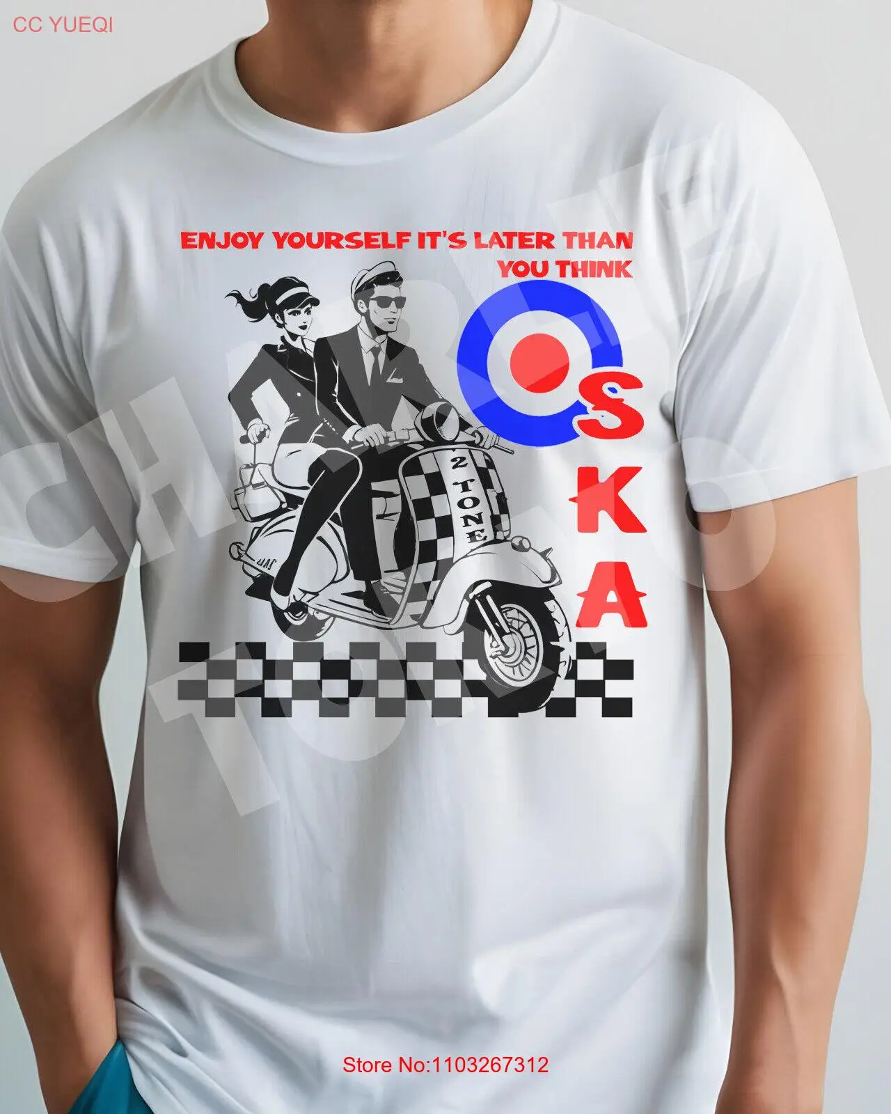 Мужская футболка Ska, вдохновленная музыкой, 2-цветная, The Specials Madness The Beat, 70-е, 80-е