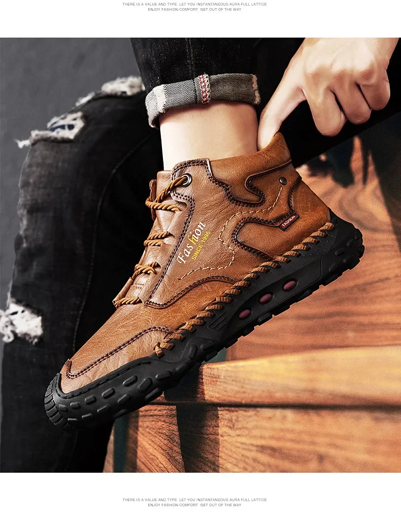 2026 New Genuine Leather Shoes Men Plus Size Luxury Brand Mens Loafers Moccasins Breathable Slip Driving Shoes Schoenen Mannen