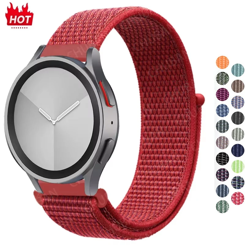 

Nylon Loop Band For Samsung Galaxy Watch 7 6 4 FE classic/5 Pro/active 2 20mm/22mm Bracelet Huawei watch GT 3 4 pro Watch strap