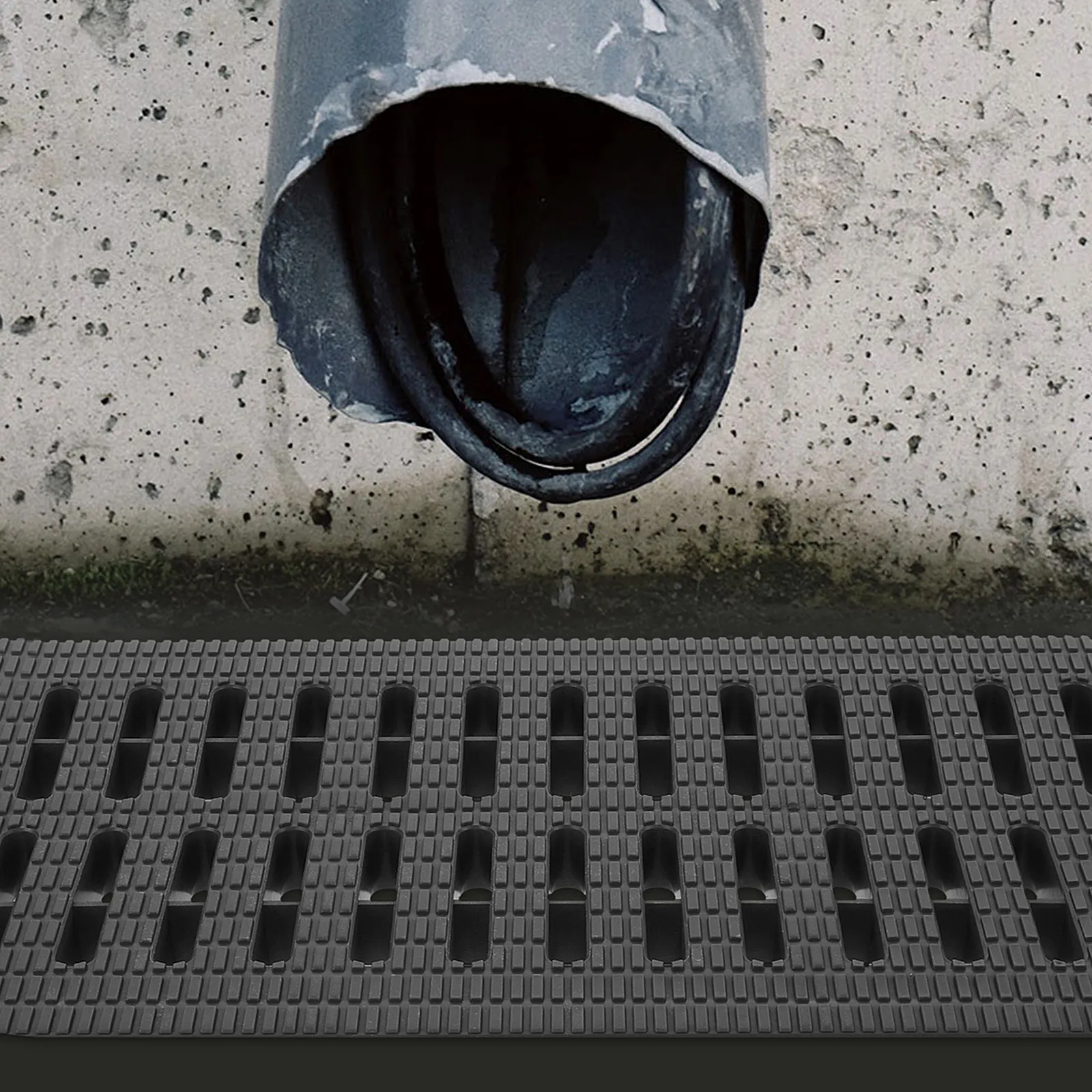 Sturdy Plastic Sewer Drain Grate Outdoor Drain Cover for Kitchen Basement Garage Trench Drains Plastic Grate Drainage Grates