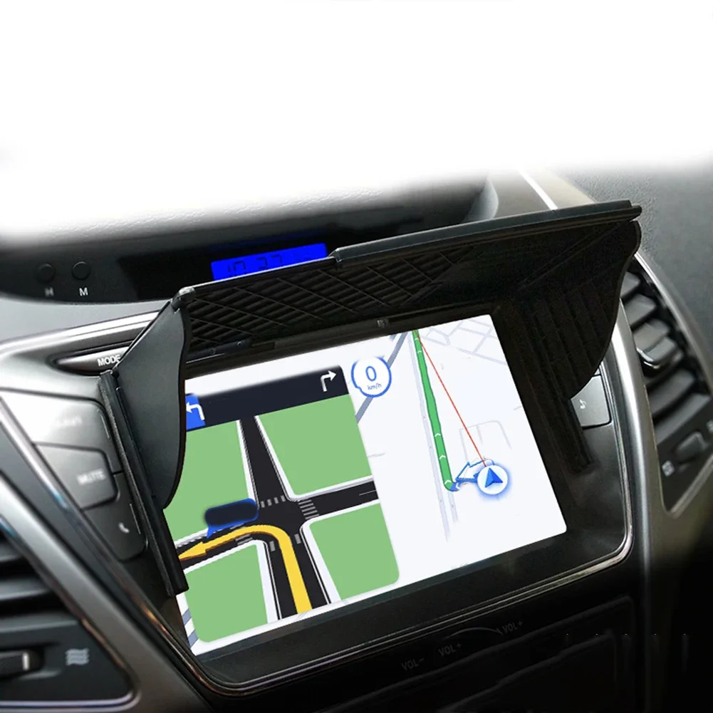 Navigation Lens Cover Anti-Glare Hood Driving Safety Adjustable Design Increases Visibility 145-245 Mm Display Width