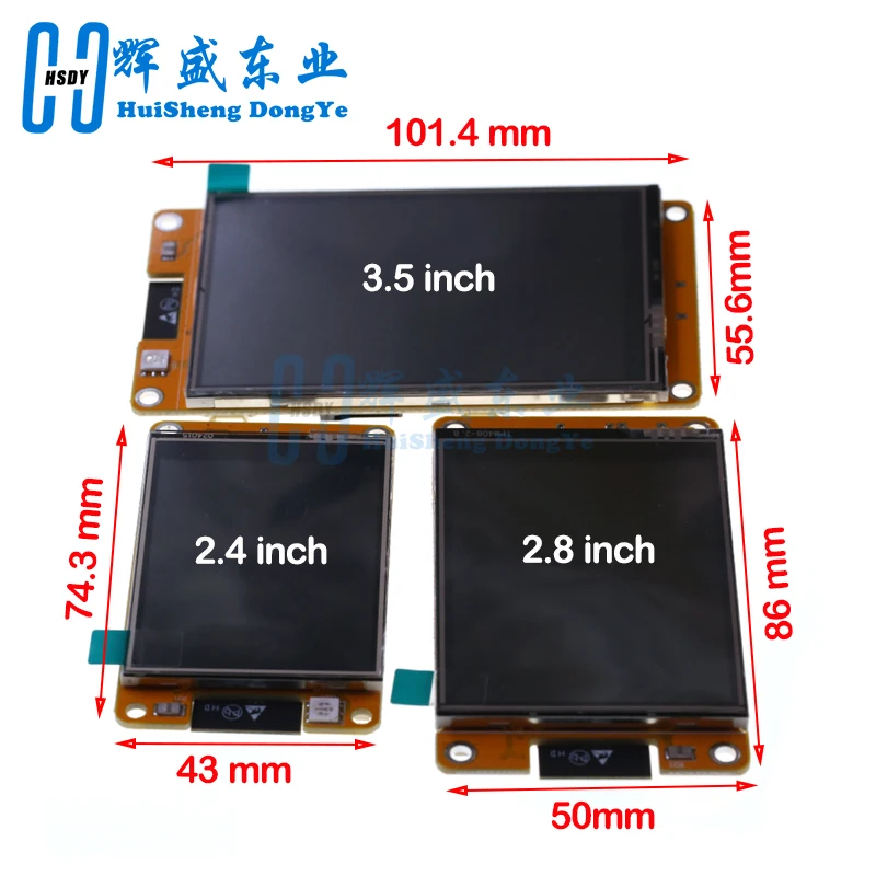 2.4/2.8/3.5 inch LCD TFT Module ESP32 Arduino LVGL WIFI&Bluetooth Development Board 2.8