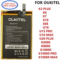 New Original Battery For Oukitel S68 K5000 K8000 K10000 MAX K10000 Pro K3 PLUS K6 K7 K10 U15 PRO U16 MAX U18 U20 Plus Bateria