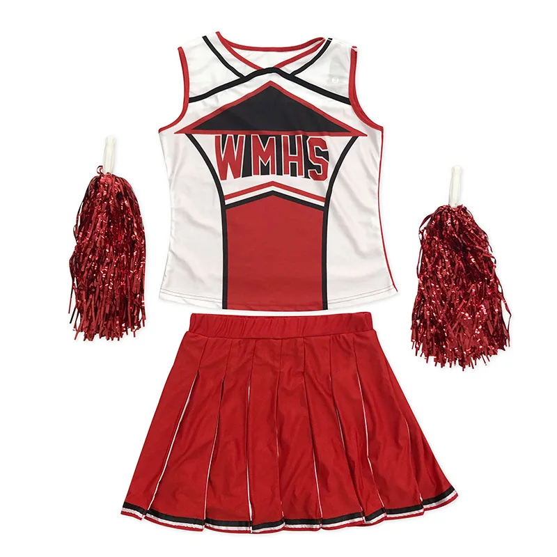 Middelbare School Glee Club Meisje Cheerleader Kostuum Glee Stijl Cheerleading Varsity Cheerleader Cheerios Kostuum Kostuum Uniform