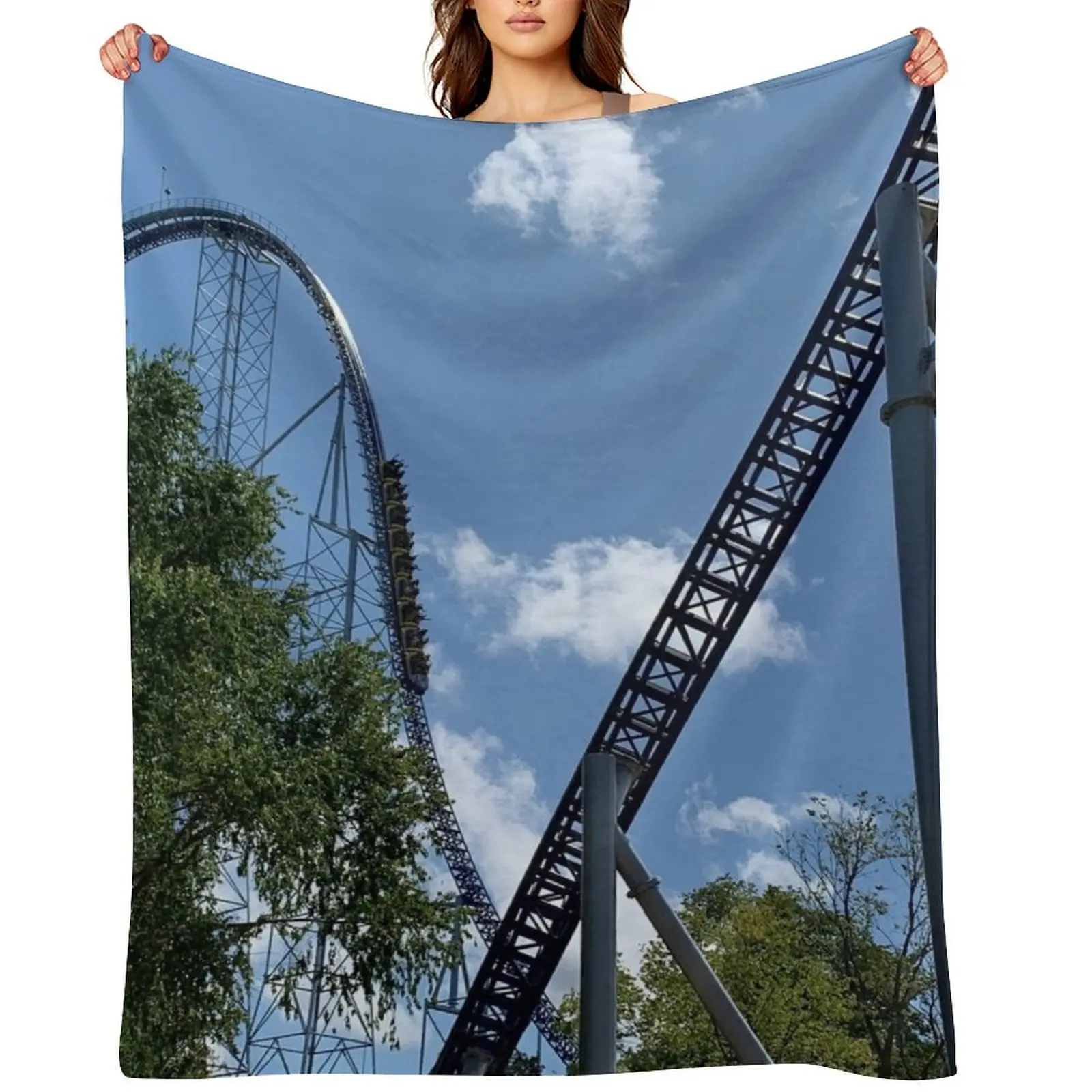 

Millennium Force Throw Blanket Soft Big Thermals For Travel decorative Decorative Beds Blankets