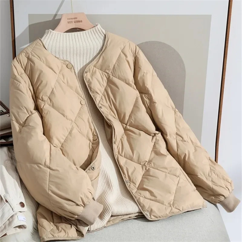 

2023 New Ultra Light Women Down Cotton Jacket Warm Parka Autumn Winter Female Loose Parkas Cotton Padded Jacket Casual Outwear