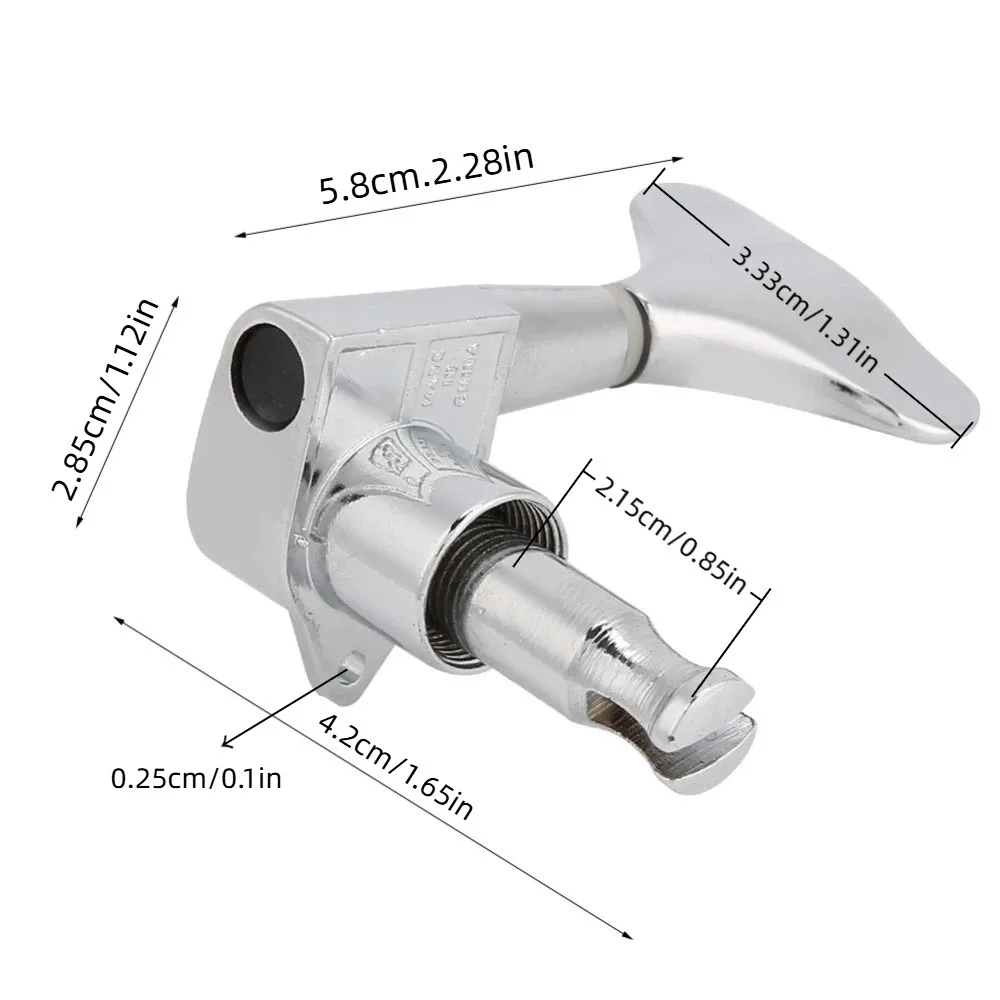 ​ زر على شكل ذيل السمكة ​ ​ أوتاد ضبط الجهير ​ مختومة ​ فضي/أسود ​ موالفات الجهير المختومة ​ ​ تكوين 2L2R ​ موالفات رأس الآلة