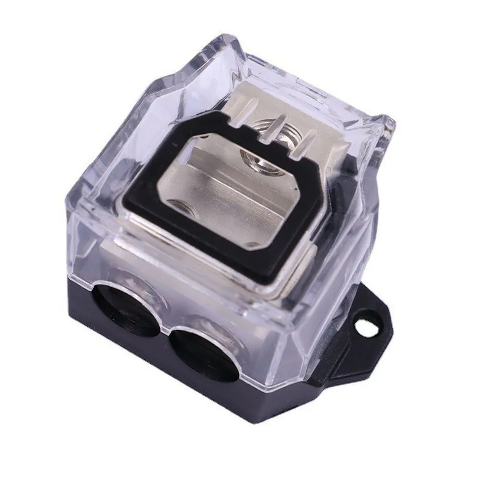 Wiring Harness Splitter Car Audio Splitter 0 Gauge Input Silver Finish Zinc Alloy Construction For Trucks And Boats