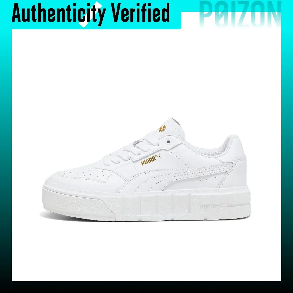 PUMA CALI COURT Skate Shoes Women's Low-top White/Gold 393802-05