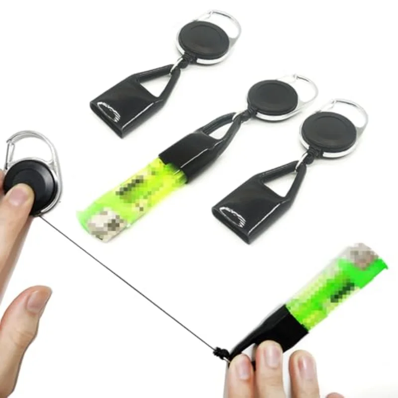 

JUSES Silicone Lighter Protective Cover Regular Size Lighter Holder Sleeve Clip With Retractable Keychain Smoking Accessories