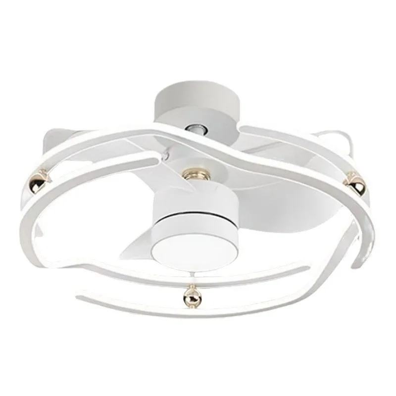 

Dining room light with fan living room, silent household bedroom electric fan integrated chandelier ceiling fan light
