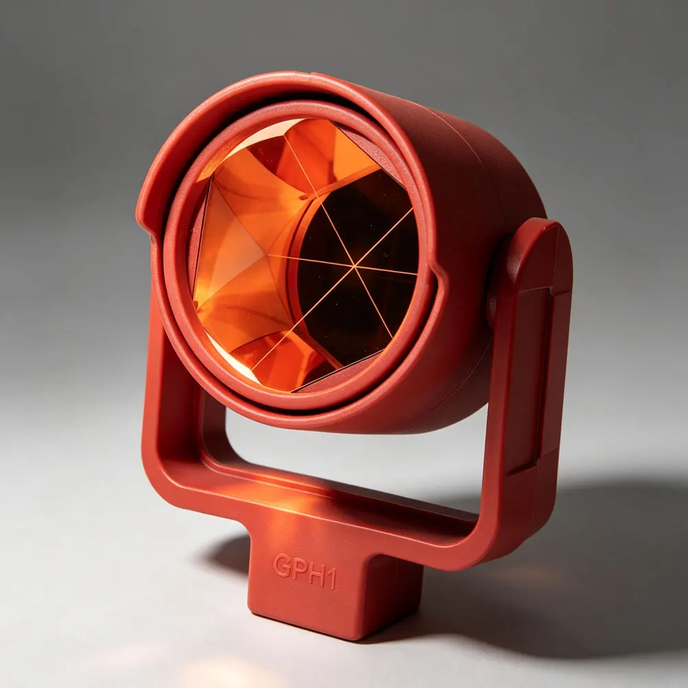 New GPR1+GPH1GRP111 Red Mini Surveying Optical Prism Assembly Total Station Prism