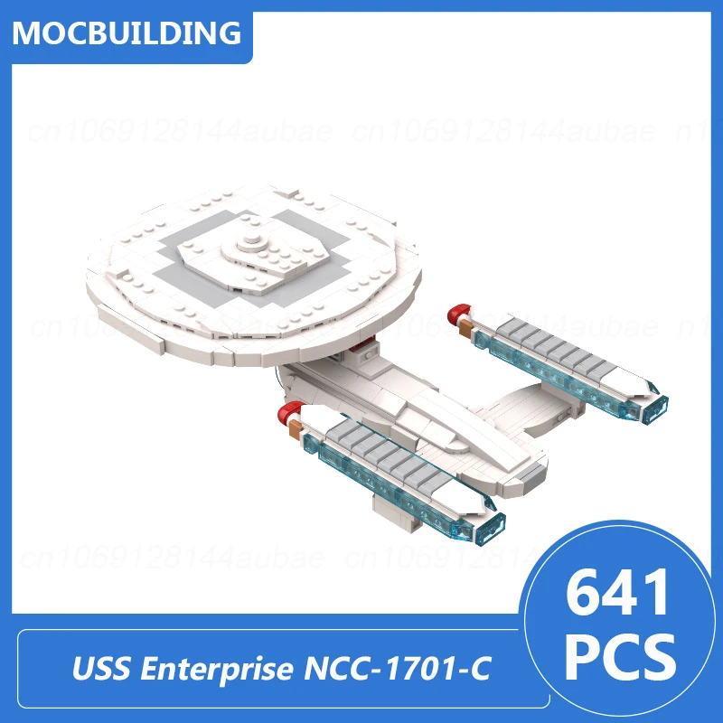 USS Enterprise NCC-1701-C Model 1:1750 Scale Moc Building Blocks Diy Assemble Bricks Space Educational Xmas Toys Gifts 641PCS