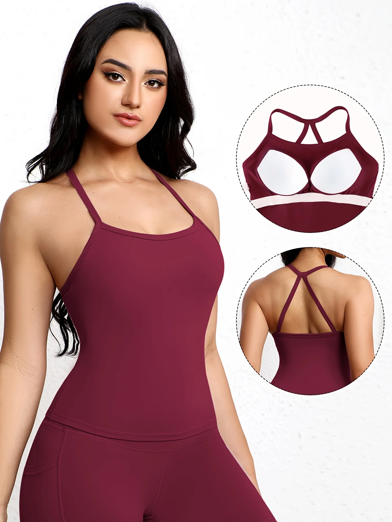 Solid Color Women Gym Yoga Naked Feeling Sexy Cross Back Y shape Sports Bra Fitness Yoga Jogging Workout Sports Women Sling