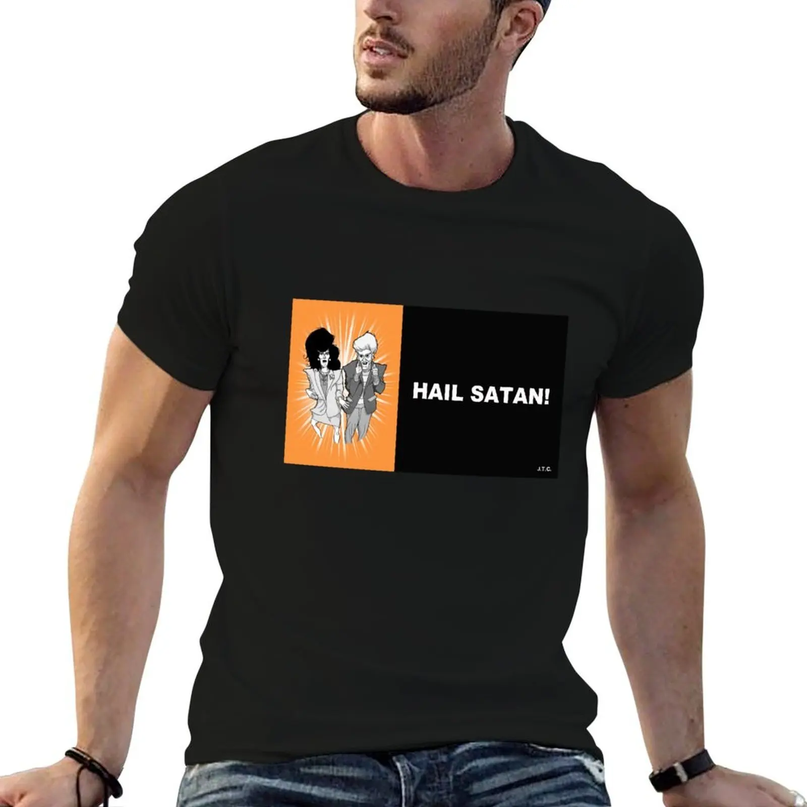 MR. SHOW: HAIL SATAN CHICK TRACT T-Shirt Funny t-shirt oversized t shirt big and tall t shirts for men