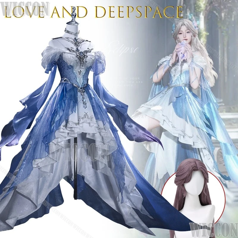 

Love and Deep Space Cosplay Outfit Rafayel Female Lead Sea Goddess Costume Dark Ocean Theme Anime Dress Halloween Carnival Suit
