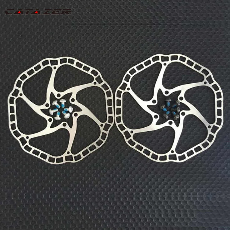 68g/pc Ultra-light Bicycle Hydraulic Disc brake Rotors MTB bike Road Racing Bike Brake Disc Rotor 140mm/160mm/180mm 44mm 6 bolts