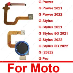 Home Button FingerPrint Sensor Flex Cable For Motorola Moto G Power G Stylus 5G 2021 2022 G Pro Touch ID Fingerprint Flex Cable