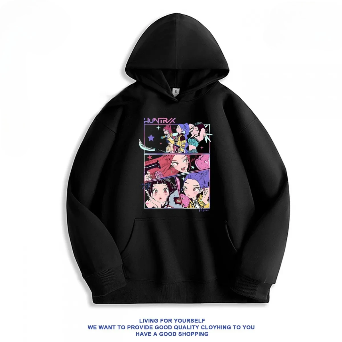 2025 الاتجاه الكوري هوديي-شيطان الصيادين Kpop الجرافيك الشارع نمط S-4XL الملابس Harajuku أنيمي الملابس