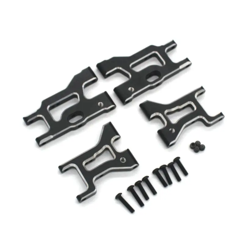 Accesorio de metal HNR H9804 Fox-hound RC 1/10 coche de control remoto piezas de brazo de control inferior delantero y trasero 4 piezas