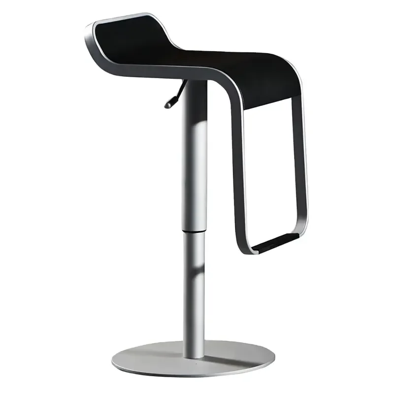 Metal Base Modern Bar Stool Armless Rotating Chair for Restaurant Office Home Furniture
